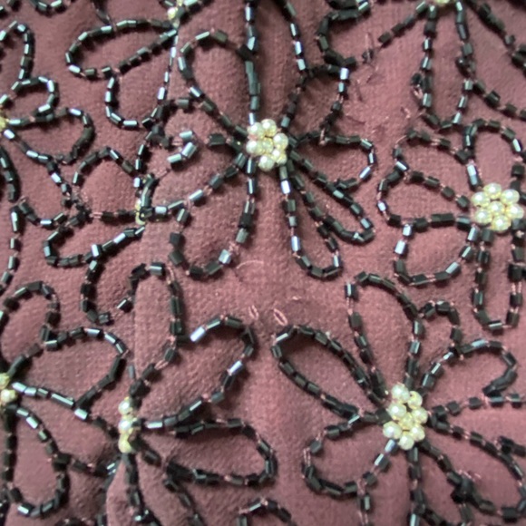 River island beaded tank top plum maroon strap - Picture 14 of 14